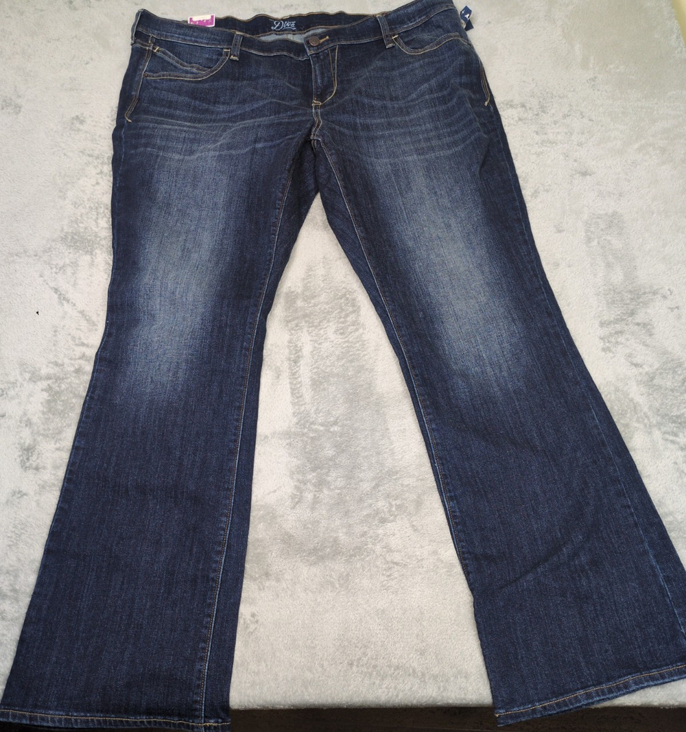 Old Navy The Diva Jeans Boot-Cut Low Rise Stretch Denim Plus Size 18 Long NWT